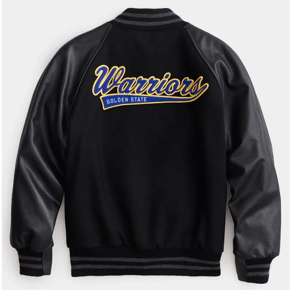 Golden State Warriors Varsity Black Jacket