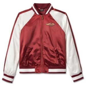 Harley Davidson 120th Anniversary Colorblocked Bomber Jacket