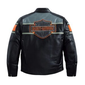 Harley Davidson Vintage Leather Biker Jacket