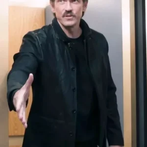 Steve Howey High Potential S02 Black Leather Jacket