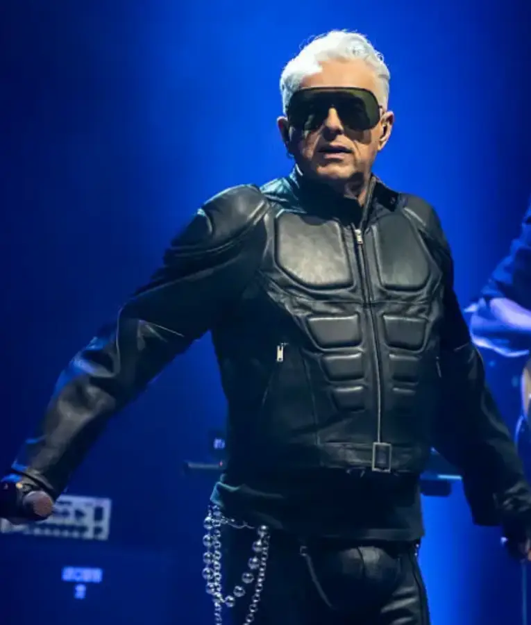 Holly Johnson Milan 2025 Black Leather Jacket - Image 2