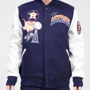 Houston Astros Retro Home Town Wool Varsity Jacket