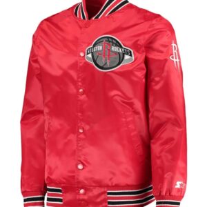 Houston Rockets The Diamond Classic Red Full-Snap Jacket