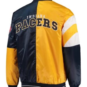 Indiana Pacers Leader Color Block Satin Varsity Jacket