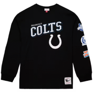 Indianapolis Colts Mitchell & Ness Black Vintage T-Shirt