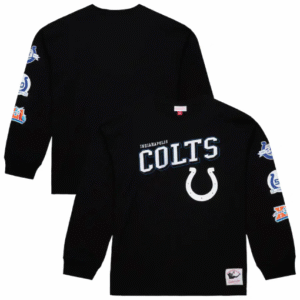 Indianapolis Colts Mitchell & Ness Black Vintage T-Shirt