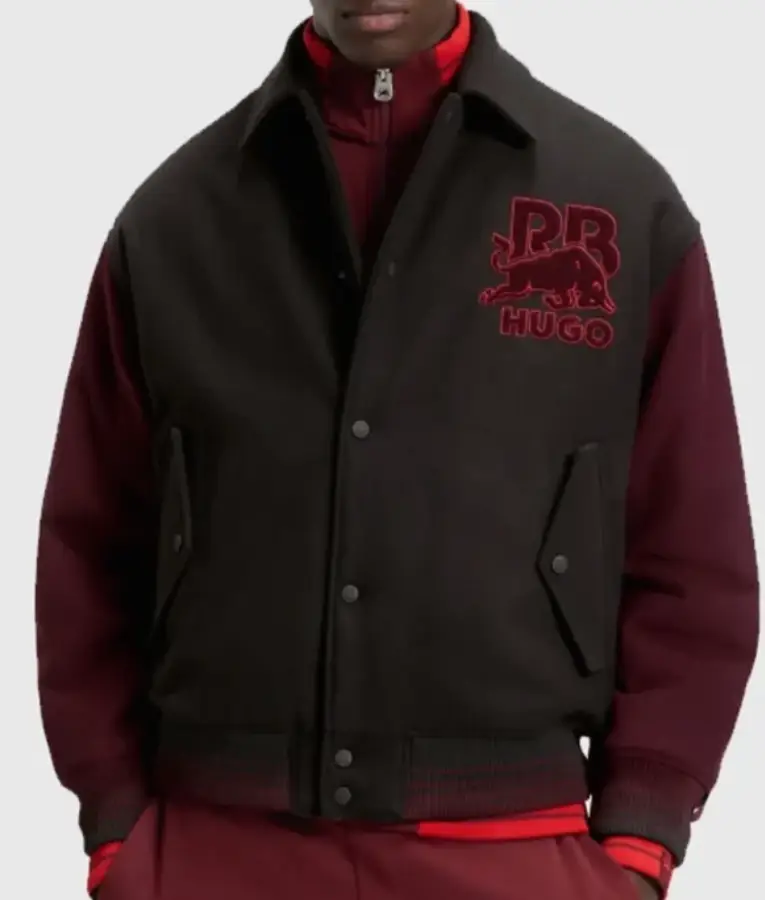 Isack Hadjar RB Varsity Jacket - Image 3