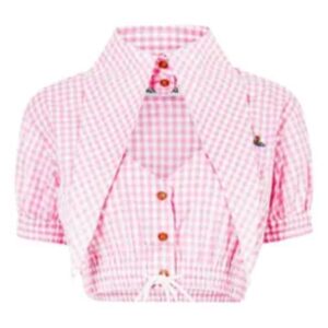 Maintenance Required 2025 Madison Bailey Pink Cut Out Blouse