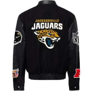 Jacksonville Jaguars Jeff Hamilton Wool and Leather Jacket