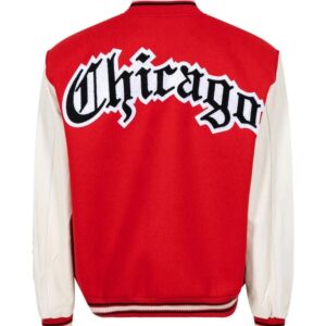 Jeff Hamilton Chicago Bulls Red And White Jacket