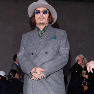Johnny Depp Paris Fashion Week 2025 Blazer