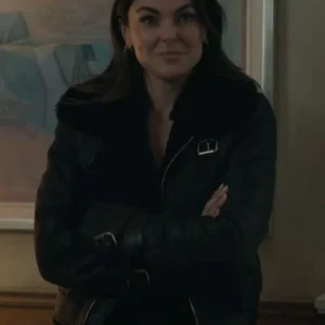Karla Dixon Reacher S02 Shearling Leather Jacket