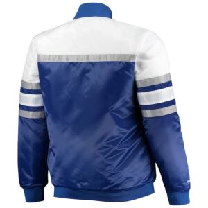 LA Dodgers Coaches Royal Blue And Gray Varsity Jacket