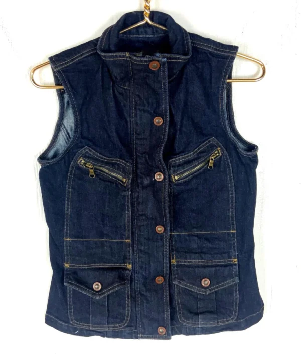 Heartland S19 Lisa Stillman Dark Wash Denim Vest - Image 2