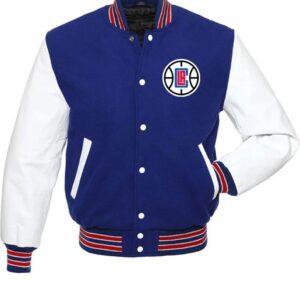 Los Angeles Clippers Basketball Blue and White Jacket