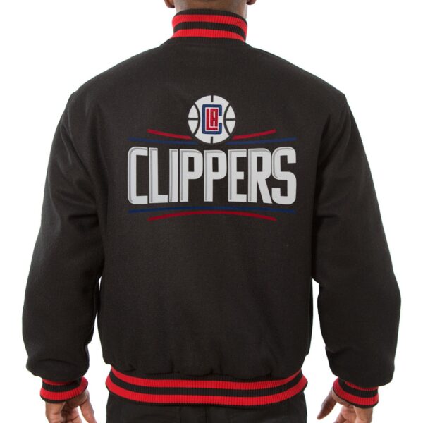 Los Angeles Clippers Black Wool Varsity Jacket