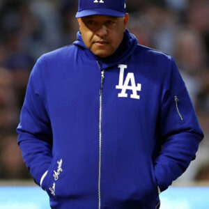 Dave Roberts LA Dodgers Blue Bomber Jacket