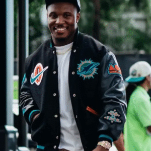 Malik Washington Rivalries Miami Dolphins Varsity Jacket
