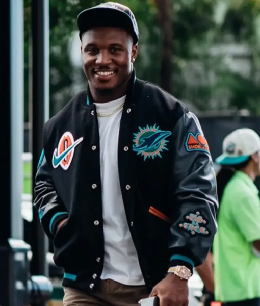 Malik Washington Rivalries Miami Dolphins Varsity Jacket