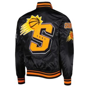 Phoenix Suns Mash Up Black Satin Jacket