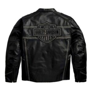 Harley Davidson Luminator 360 Black Leather Jacket