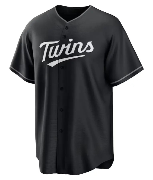 Minnesota Twins Nike Black Lights Out Replica Jersey