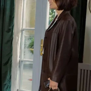 Sophie Mousel NCIS Tony and Ziva Brown Leather Coat