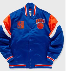 NY Knicks Heavyweight Royal Satin Jacket