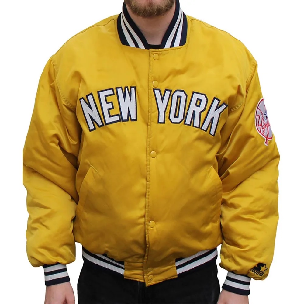 NY Yankees Dugout Satin Jacket