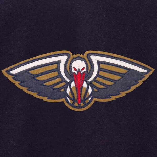 Navy and Red New Orleans Pelicans Varsity Jacket