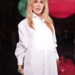 Nicole Kidman Paris Fashion Week White Shirt