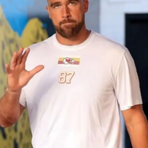 Travis Kelce KC 87 White T-Shirt