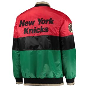 New York Knicks 75th Anniversary Full-Snap Satin Jacket
