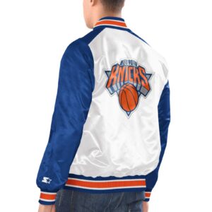 New York Knicks Renegade Satin Varsity Jacket