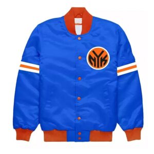 New York Knicks Striped Bomber Jacket