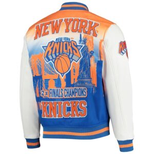 New York Knicks White Finals Champions Varsity Full-zip Jacket