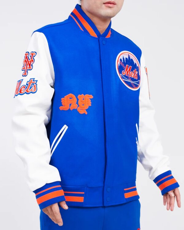 New York Mets Old English Varsity Jacket