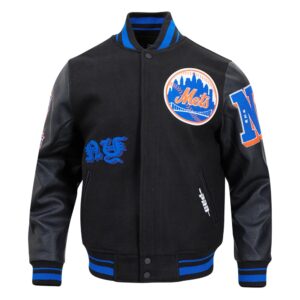 New York Mets Old English Varsity Jacket