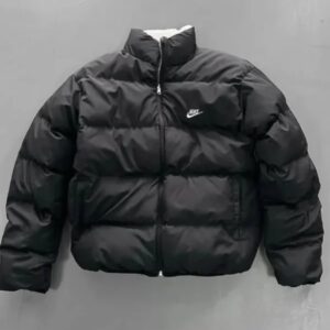 Nike reversible jacket with dual-sided design, zip-up front, and sporty casual fit.