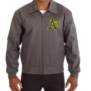 Oakland Athletics Workwear Grey Jacket