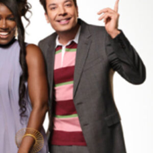 On Brand With Jimmy Fallon Pink & Red Striped Polo Top