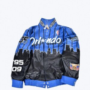 Orlando Magic x Jeff Hamilton NBA Blue Varsity Jacket