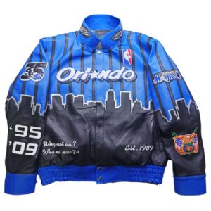 Orlando Magic x Jeff Hamilton NBA Blue Varsity Jacket