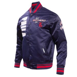 Philadelphia 76ers 2024 City Edition Satin Full-Snap Jacket