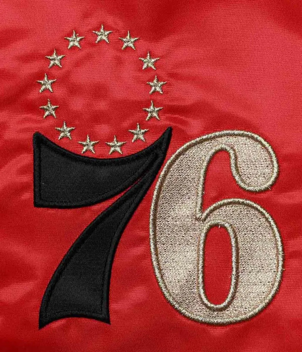 Philadelphia 76ers Satin Full-Zip Jacket