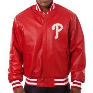 Philadelphia Phillies Letterman Leather Jacket