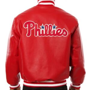 Philadelphia Phillies Letterman Leather Jacket