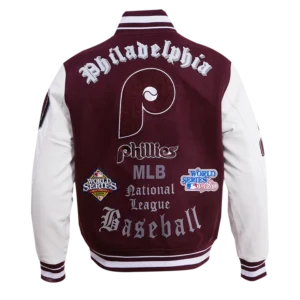 Philadelphia Phillies Old English Varsity Jacket