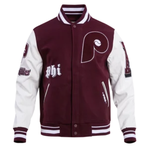 Philadelphia Phillies Old English Varsity Jacket