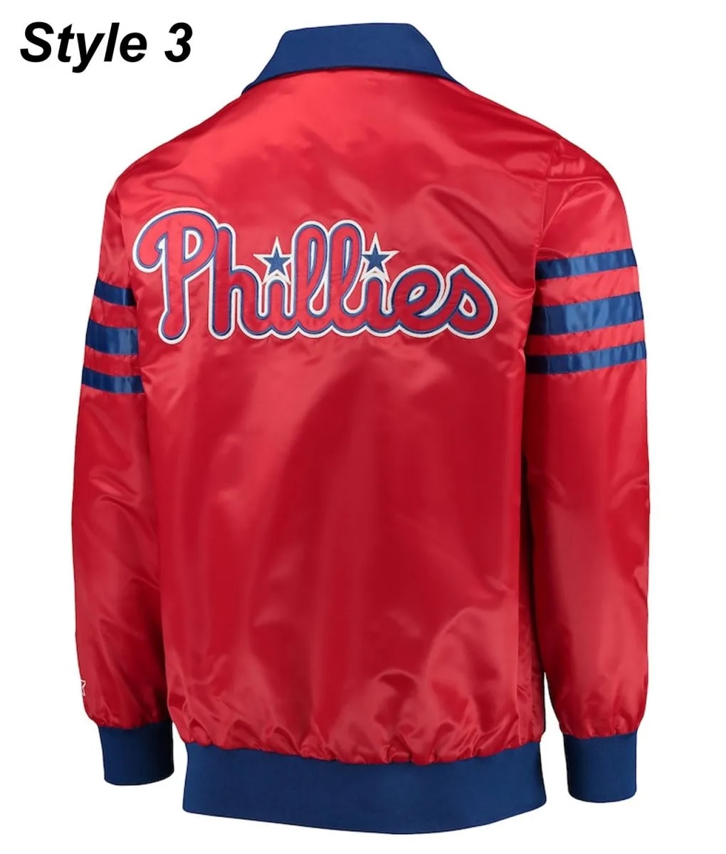 Philadelphia Phillies Bomber Satin Jacket